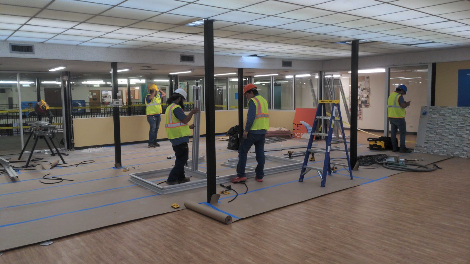 Advance Construction crew on site